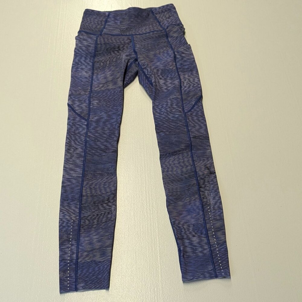 Lululemon Fast & Free 7/8 Tight II *Nulux 25" Linear Flux Light Size 2